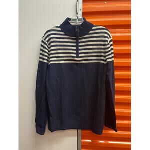Boden London - Men’s Quarter Zip Wool Sweater/ M/ Navy